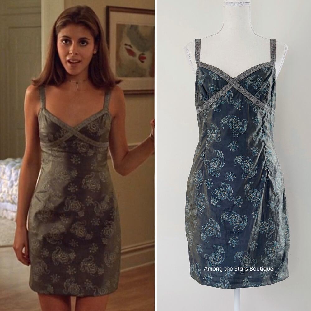 Super Rare Y2K Vintage Floral + Paisley Mini Dress ASO Meadow in The Sopranos